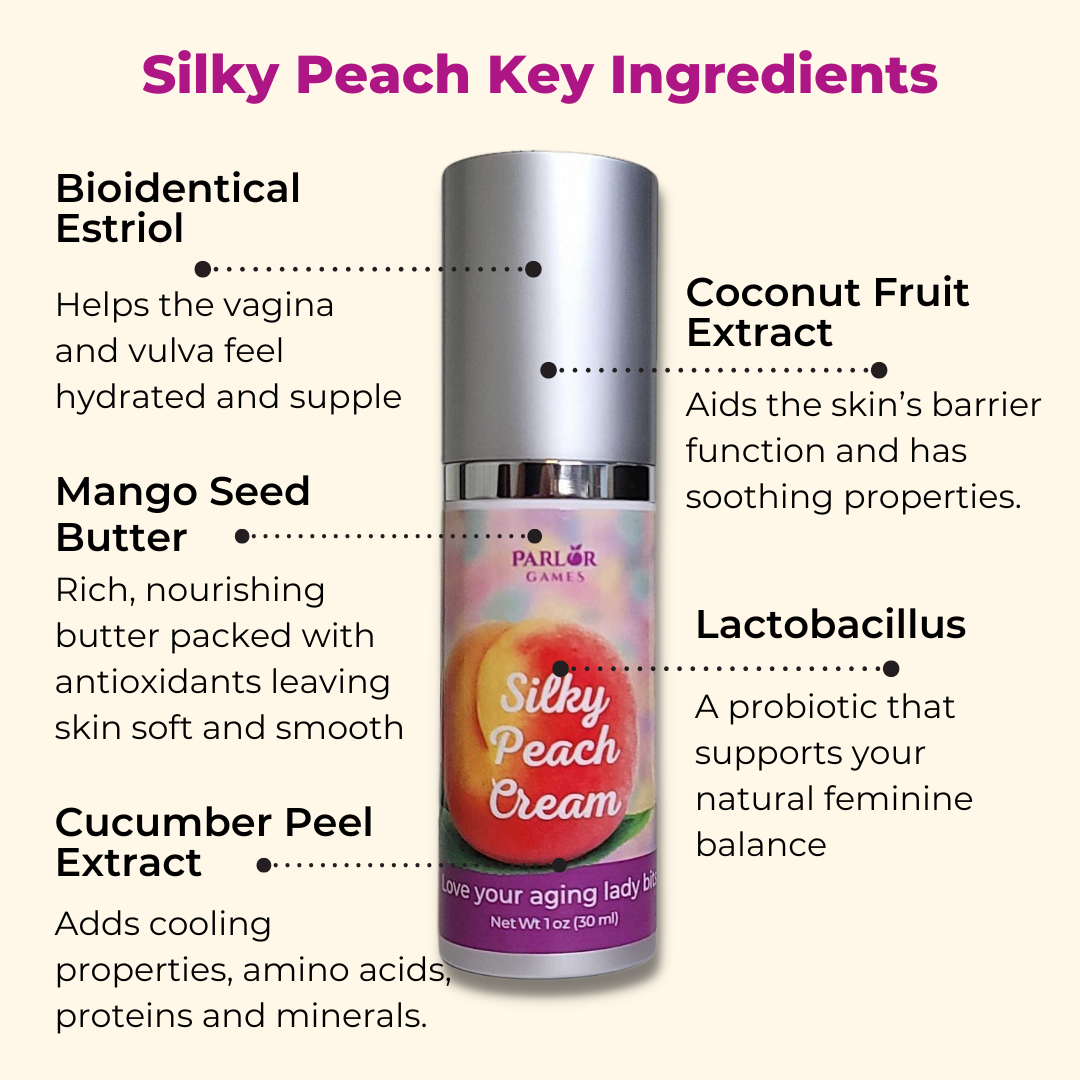 Silky Peach Cream Bio-identical Estriol Cream to revive your lady bits 2 month supply - 30ml